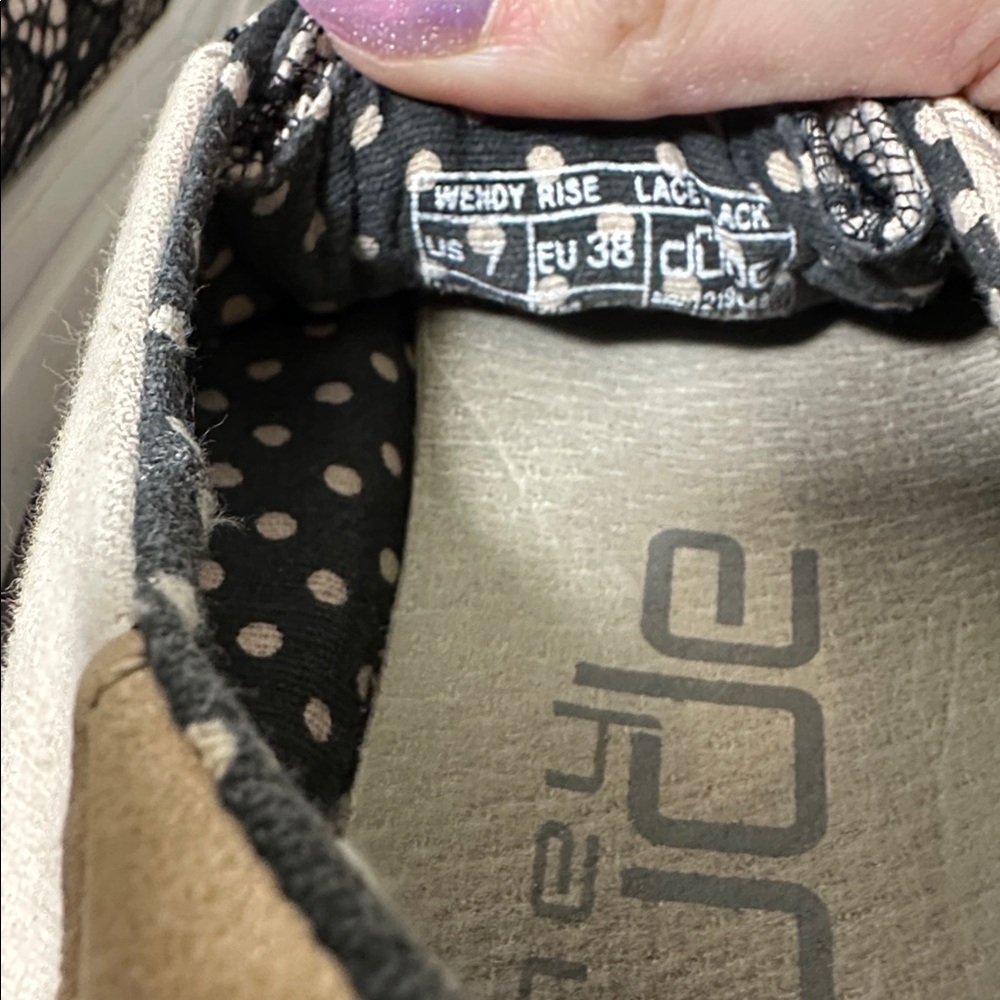 Hey Dude Women’s Wendy Slip On sneaker black lace - Picture 6 of 7